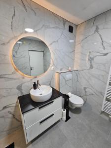 Koupelna v ubytování Apartman Ivan
