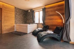 Lázně a/nebo wellness v ubytování Hotel Valle Pesio Ristorante