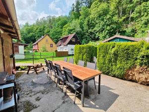 Bygningen som feriehuset ligger i