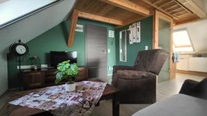 Χώρος καθιστικού στο Ferienwohnung Traumblick