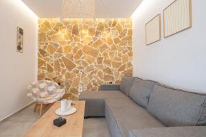 Χώρος καθιστικού στο Stone and Sea Kos Retreat Serenity