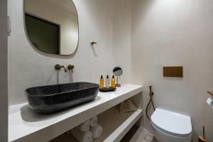 Koupelna v ubytování Hotel Oasis