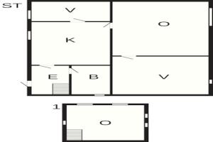 Půdorys ubytování 6 person holiday home in Hjørring