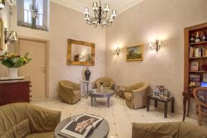 Χώρος καθιστικού στο Hotel Caravaggio