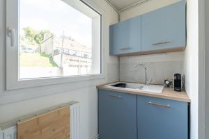 Köök või kööginurk majutusasutuses Appartement face Nausicaa , balcon vue mer
