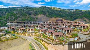 an aerial view of a resort on a mountain at V Orman Resort in Mudurnu