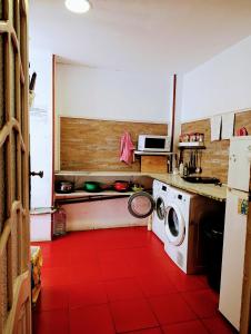 Kuchyň nebo kuchyňský kout v ubytování B&B Una Habitación Propia