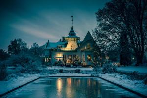 Villa Gransholm v zimě