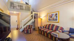 Auberge Québec tesisinde bir oturma alanı +9 fotoğraf