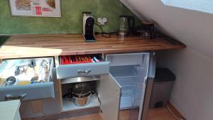 Kuchyň nebo kuchyňský kout v ubytování APARTMENT Eva in OBDACH