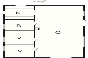 Půdorys ubytování 6 person holiday home in Hadsund-By Traum