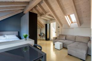 Zona de estar de Rooftop Corso Como con terrazzo privato
