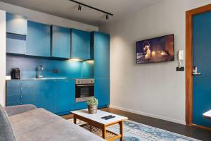 Dapur atau dapur kecil di Astro Apartments