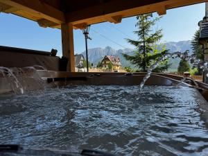 una piscina naturale in cui viene versata acqua di Salamandra 11 Apartamenty Góralskie w Kościelisku B&B Jacuzzi & Sauna a Kościelisko Altre 18 foto