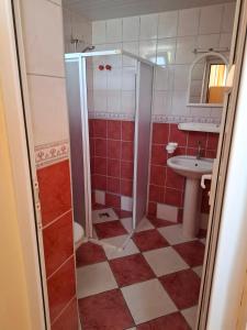 Koupelna v ubytování Aysu Tunç Hotel