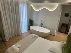 Koupelna v ubytování Hotel Parid
