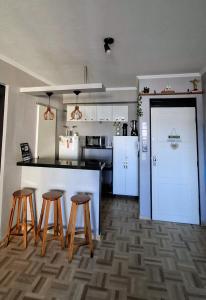 Dapur atau dapur kecil di Seu Refúgio em Fortaleza