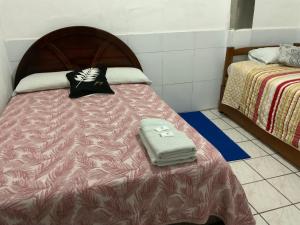 Postel nebo postele na pokoji v ubytování Hostal Almagro