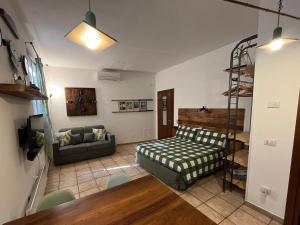 Postel nebo postele na pokoji v ubytování Casa e Giardino Relax in Crema