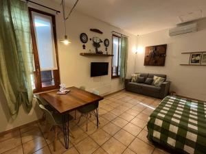 TV a/nebo společenská místnost v ubytování Casa e Giardino Relax in Crema