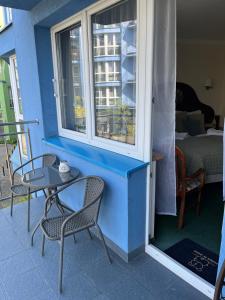 Balkón nebo terasa v ubytování Apartament Green - 350m od plaży w Dzielnicy Uzdrowiskowej