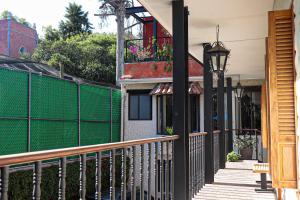 Balkón nebo terasa v ubytování Casa Real Coyoacán