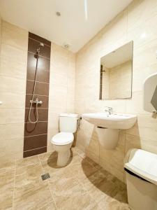 Koupelna v ubytování Hotel Surf Primorsko