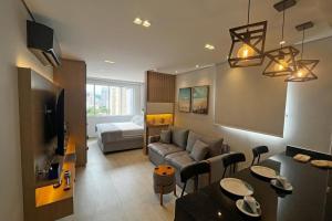 Χώρος καθιστικού στο Loft Executivo Moderno com Garagem - Coração do Gonzaga