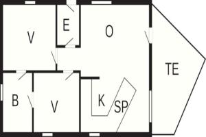 Půdorys ubytování Two-Bedroom Holiday home in Grömitz 10