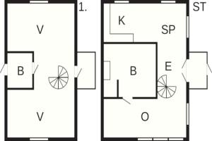 Půdorys ubytování 5 person holiday home in SÖDERÅKRA-By Traum