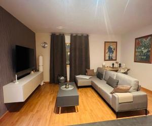 Μια τηλεόραση ή/και κέντρο ψυχαγωγίας στο Apartamento Sanxenxo Vilalonga