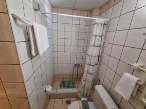 Koupelna v ubytování Astro Studio Apartments