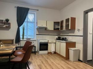 Kuchyň nebo kuchyňský kout v ubytování Apartments 23