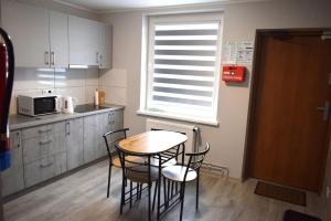 Kuchyň nebo kuchyňský kout v ubytování Cozy Rooms Apartment Białystok