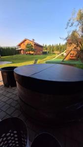 Vonkajšia záhrada v ubytovaní Apartmány Anička ubytovanie region Liptovský Mikuláš