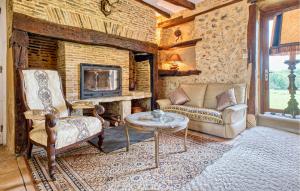 Χώρος καθιστικού στο Charmante Maison Avec Piscine