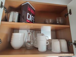 Set per la preparazione di tè e caffè presso CHEZ ISA - Mobil home 2 ch - vue direct sur mer