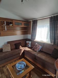 Area soggiorno di CHEZ ISA - Mobil home 2 ch - vue direct sur mer