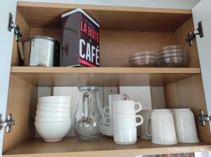 Set per la preparazione di tè e caffè presso CHEZ ISA - Mobil home 2 ch - vue direct sur mer