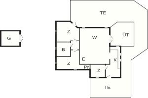 Půdorys ubytování Holiday home Børkop LX