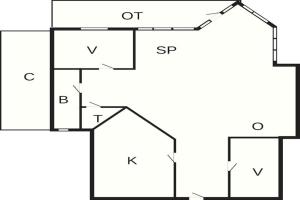 Půdorys ubytování 6 person holiday home in Slagelse