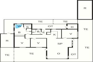 Půdorys ubytování Three-Bedroom Holiday home in Brovst 31