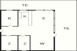 Půdorys ubytování 4 person holiday home in Snedsted-By Traum