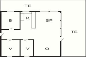 Půdorys ubytování 4 person holiday home in Snedsted-By Traum