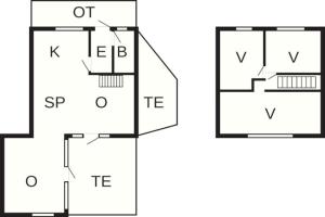 Půdorys ubytování 5 person holiday home in Fanø