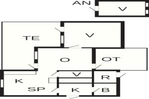 Půdorys ubytování 6 person holiday home in Spøttrup-By Traum