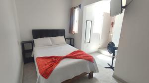 Postel nebo postele na pokoji v ubytování Alojamiento en Morelia + 3 fotografie