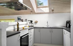 Η κουζίνα ή μικρή κουζίνα στο Beautiful Home In Vestervig With Sauna