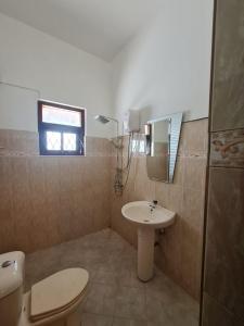 Koupelna v ubytování Resort Khana