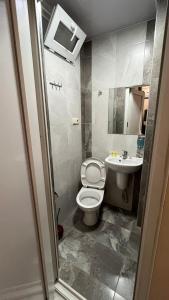 Koupelna v ubytování Guest House Kldiashvili